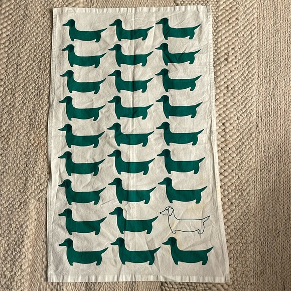Dachshund Kitchen Towel. Small Stain,Look at pics. - Picture 1 of 6